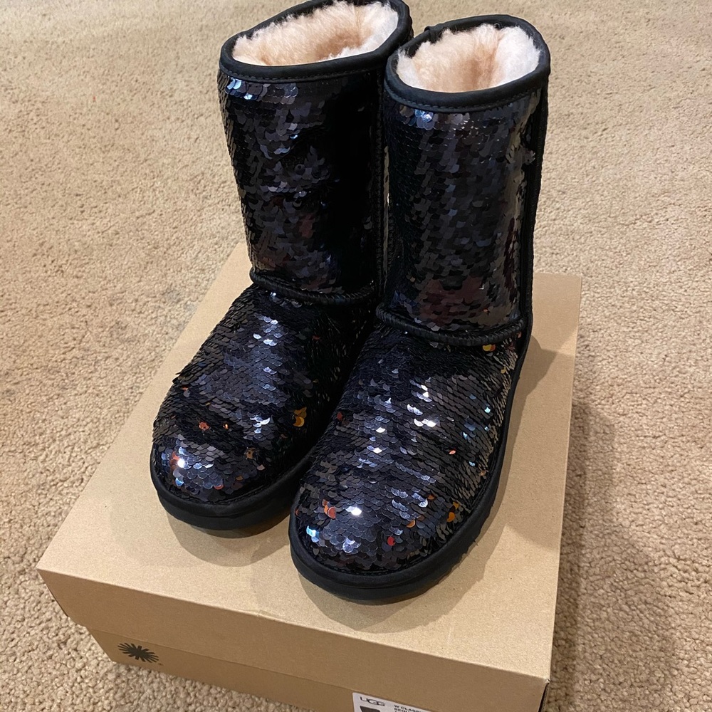 Black Sequin Ugg’s